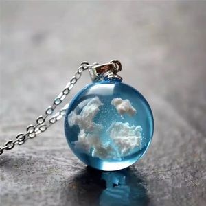 Cute Sky Clouds Necklace Pendant